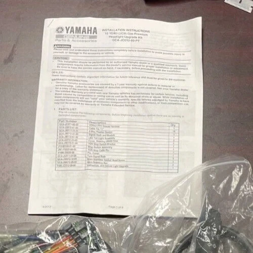 YAMAHA The Drive GAS 2010-2016 PTV Premium Headlight Upgrade Kit GCA-JC012-00-PT - Image 3 of 3