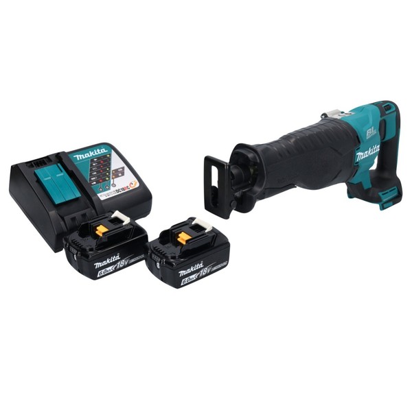 Makita Djr 187 Rg ReciprosäGe SäBelsäGe 18 V Brushless + 2X Akku 6,0 Ah + Lader-image