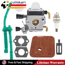 🔥 Carburetor For Stihl FS45 FS55 FS55R FS55RC HL45 KM55R FS38 w/Fuel Line Kit