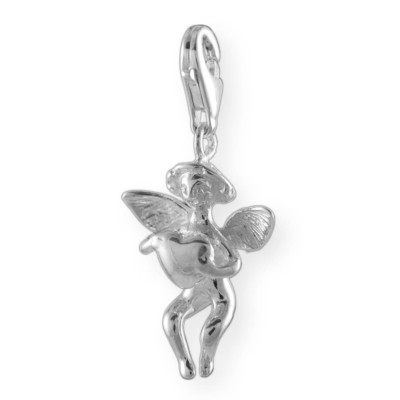 Melina charm pendant angel heart silver 925