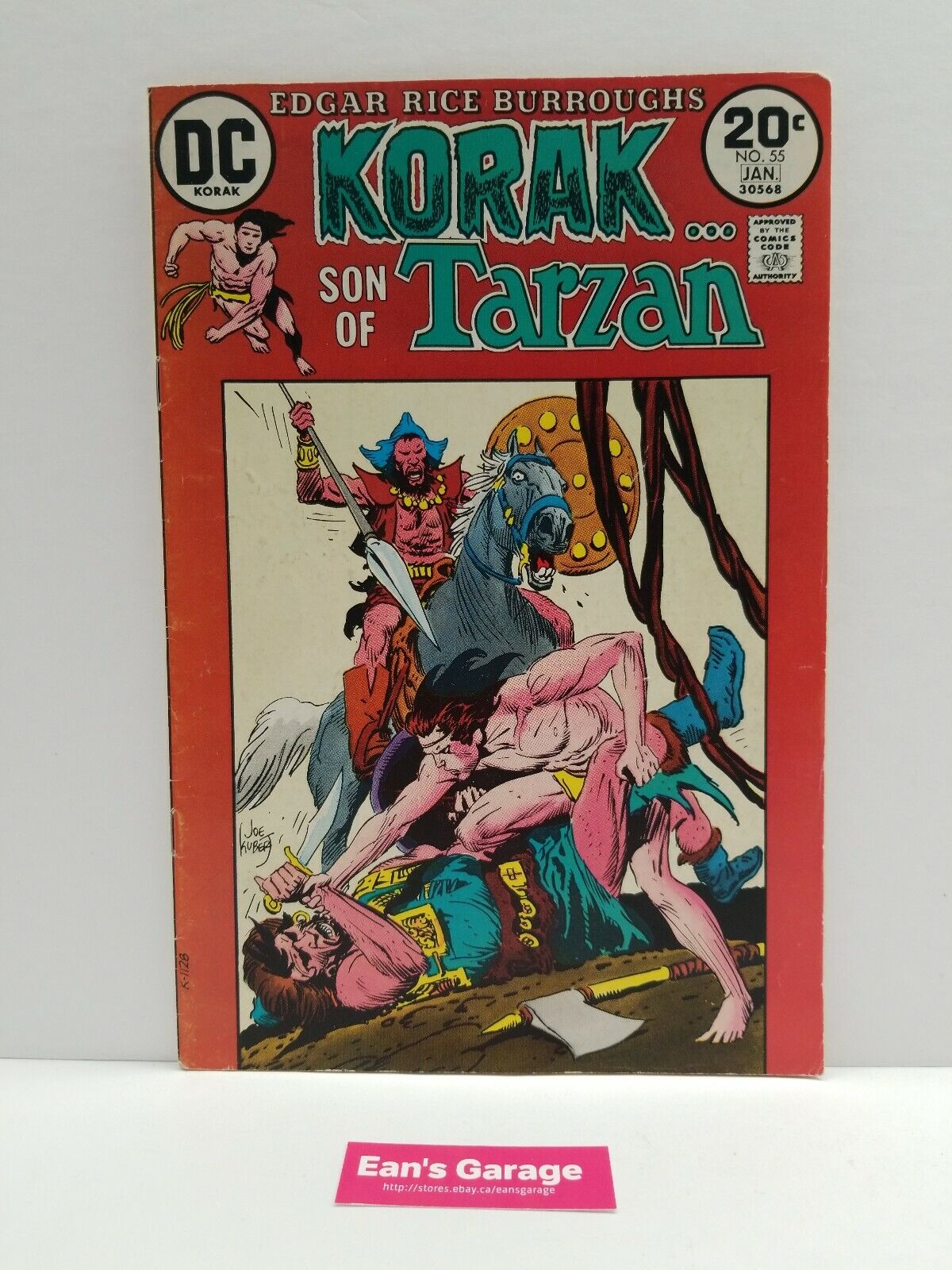 Korak Son of Tarzan #55 DC comics December 1973, actual pictures Very Fine range
