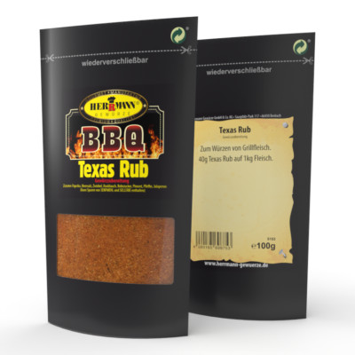 BBQ Texas Rub 125g Gewürzmischung Herrmann Gewürze