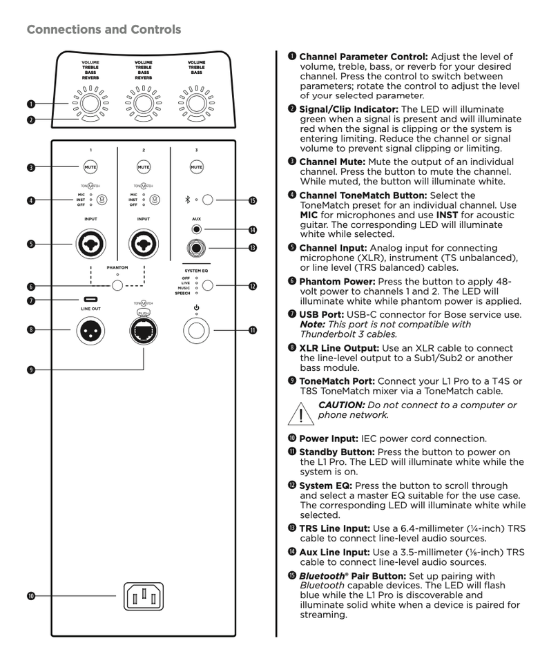 Bose L1 PRO16 Portable Line Array Speaker System Bluetooth 840920-1100 ...
