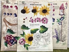 3 VTG Dewberry Painting Patterns Birdhouse Fl...