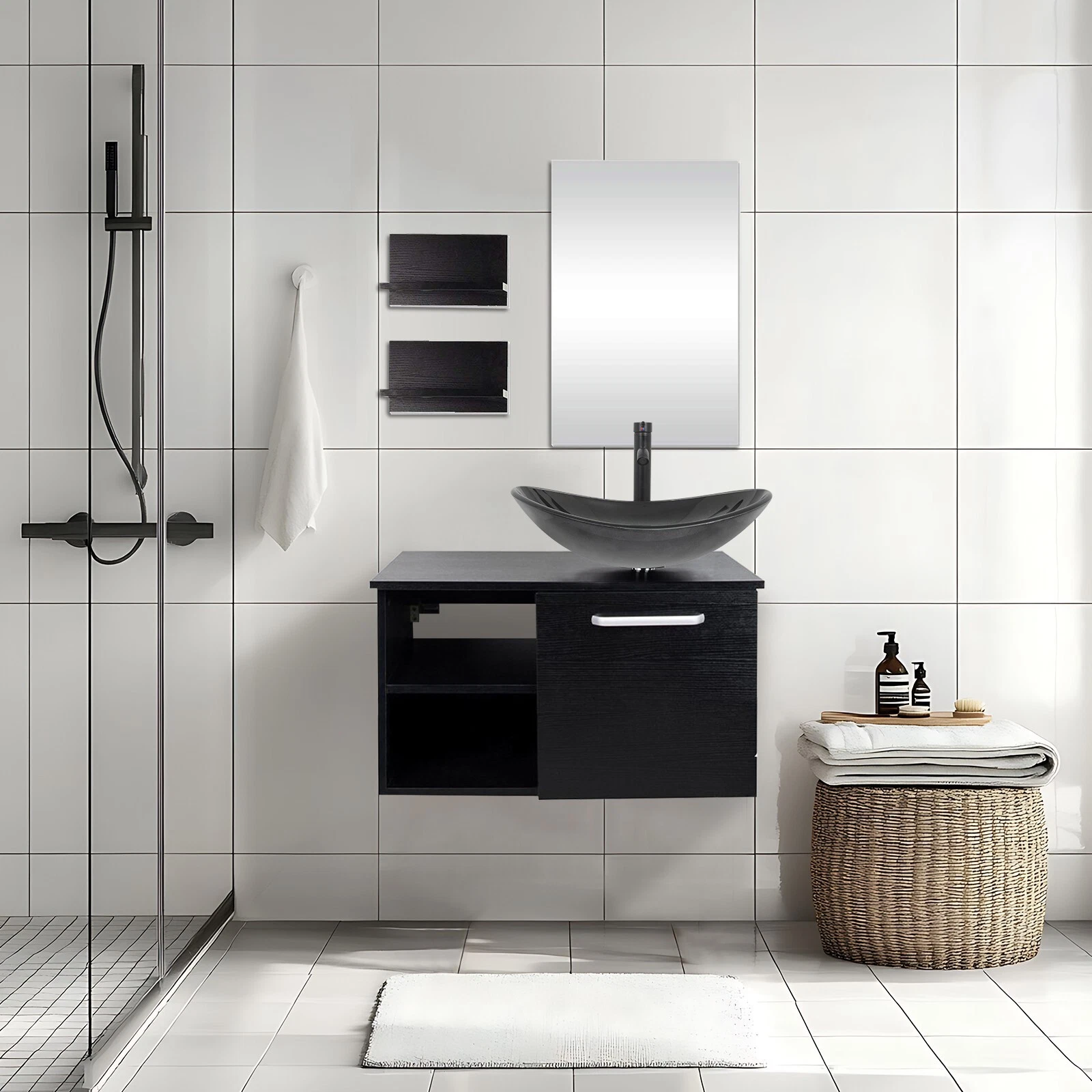 Vanity + Gradient Blue and Gray Sink