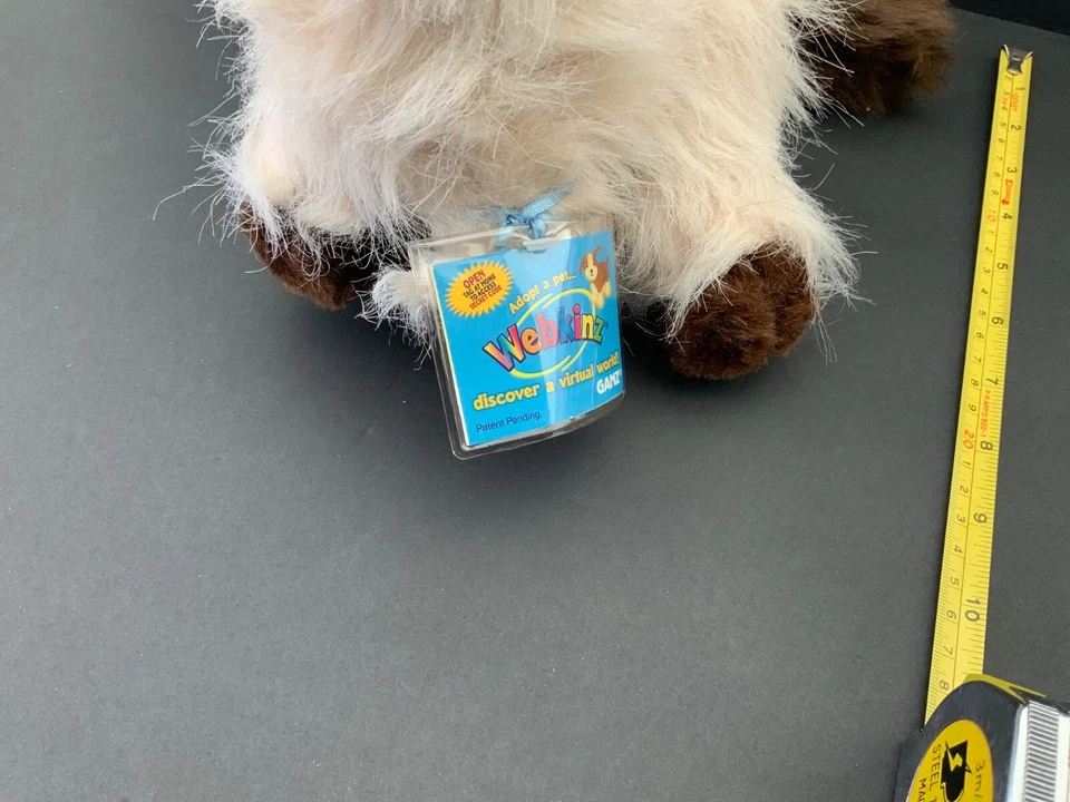 Ganz Webkinz Himalayan Cat 8"  Plush Cream Brown Kitty Blue Eyes No Code used - Image 3 of 4
