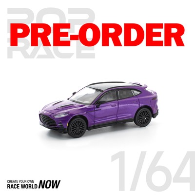 (Pre-order) POPRACE 1/64 ASTON MARTIN DBX 707 - STORM PURPLE Model Car