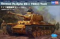 Hobby Boss 84818 German Pz.Kpfw. KV-I 756 (R) 1:48 Neu, Bauteile Versiegelt