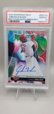2020 Bowman’s Best #B20JW JORDAN WALKER Green Refractor /99 Auto RC PSA 10 Gem