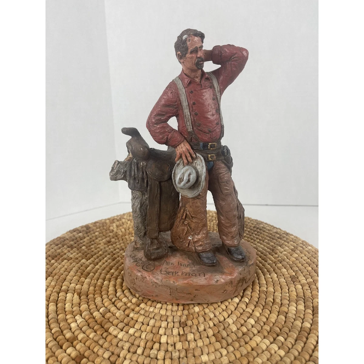 アメリカンインテリア　マイケルガーマン作　彫刻 アンティーク Michael Garman Art 1990-1999 Time Period Produced Sculptures for