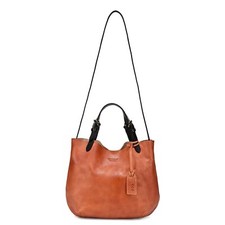 Old Trend- Cognac Island Mini Tote- Handcrafted Genuine Leather Nwt Msrp $187