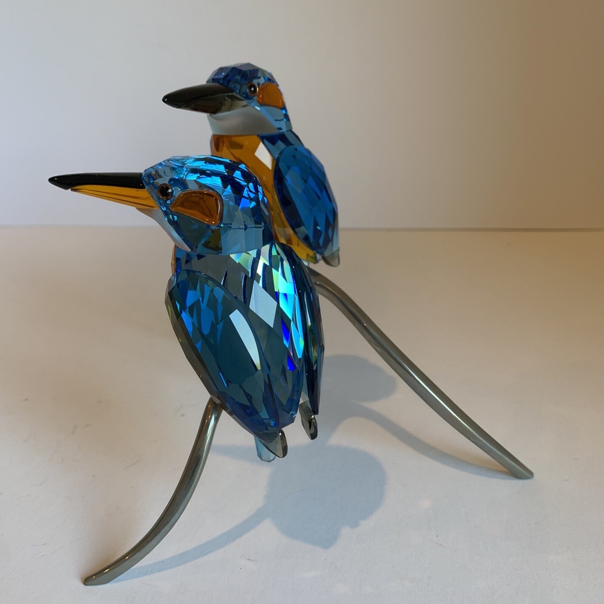 Swarovski Crystal Figurine - Paradise Birds, Kingfishers Blue