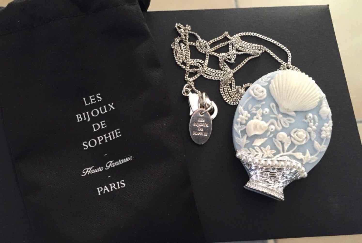 Collier panier de coquillages poétique Les Bijoux de Sophie souvenir de vacances