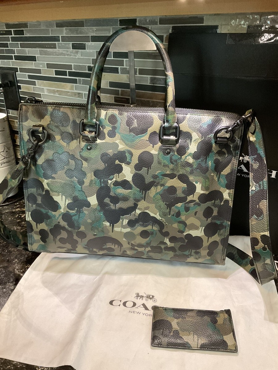 COACH Gotham Folio Baseman WILD BEAST CAMOUFLAGE C6396 | eBay