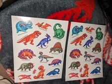 Vintage Hallmark Stickers Dinosaurs Rewards Teacher 2 Sheets