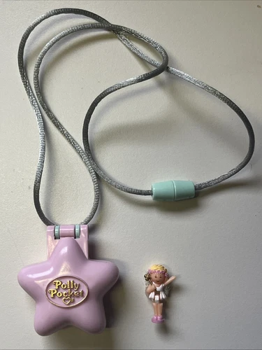 Vintage 1992 Polly Pocket Bluebird Fairy Fantasy Locket /Compact - Amazing!