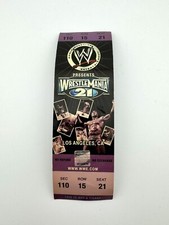 WrestleMania XXI 21 Commemorative Promo Ticket WWE Jakks WWF Collectible