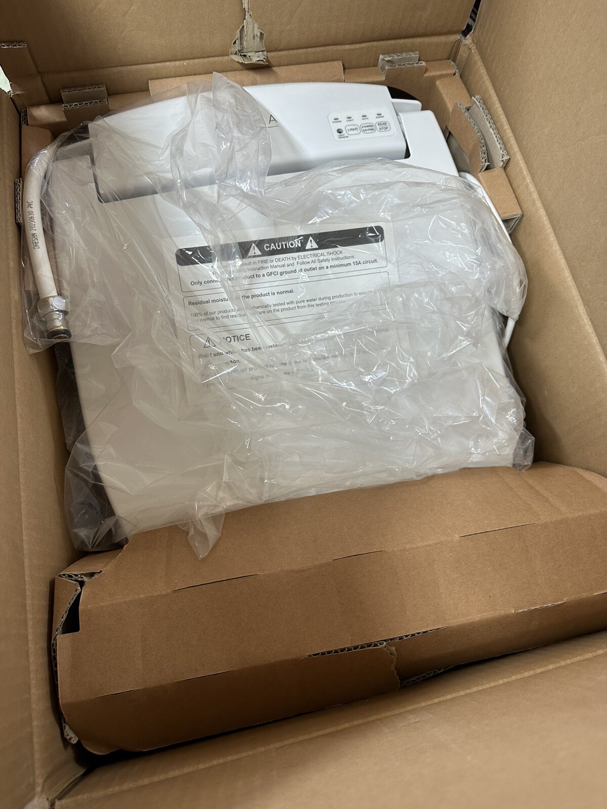 ALPHA BIDET JX Elongated Bidet Toilet Seat, White Endless Warm Water Rear& Front eBay