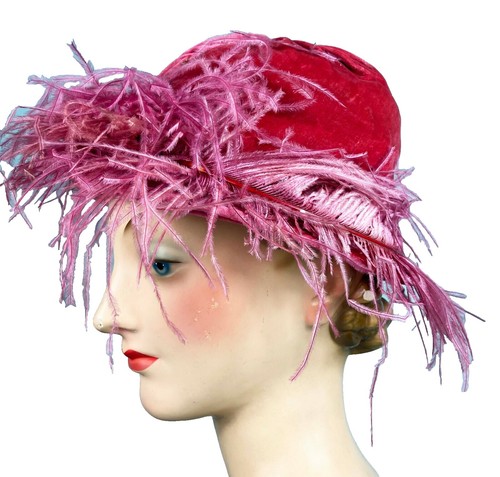 5651 Feather Fascinator Hat For Women - 1920s Vintage Flapper Headpiece Champagne Feather Fascinator – 1920s Flapper Headband, Pearl  main image 4