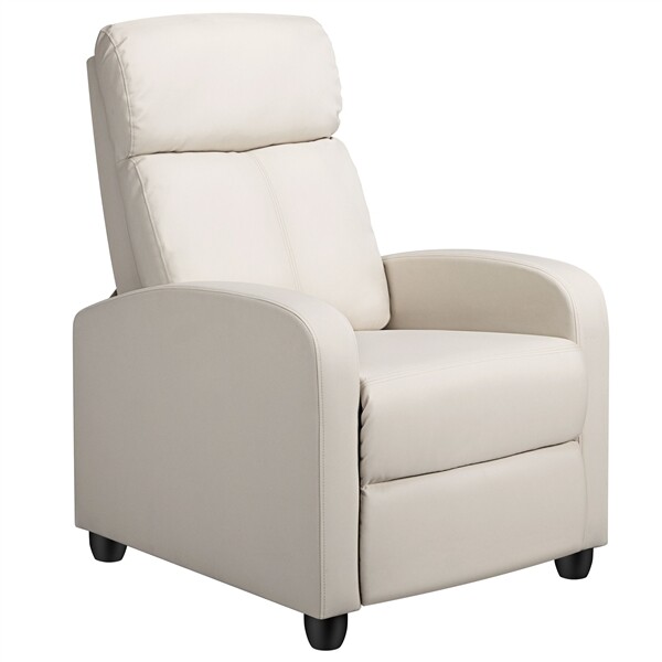 Sofa Schlafsessel Relaxsessel Fernsehsessel Verstellbar Beige Polstersessel-image