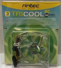 Antec TriCool 80mm Cool Fan 3-Speed Switch Quiet Performance Maximum Cooling