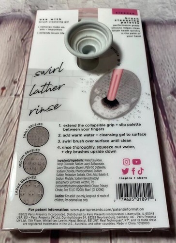 Real Techniques Make Up Brush Cleansing Palette and Cleaning Gel New - Picture 2 of 2
