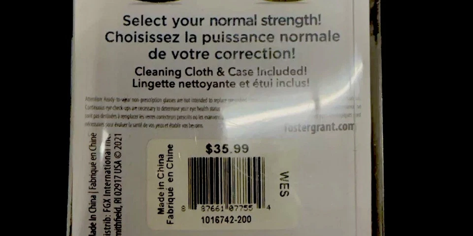 Nueva pistola Foster Grant Multi Focus +2,00 Wes lectores progresivos precio de venta sugerido por el fabricante 35,99 Foto 2 de 4