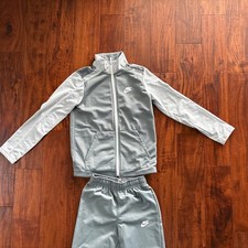 Nike Dri-FIT Tracksuit Jacket Joggers Set Boys Medium 10-12 Years Old Grey