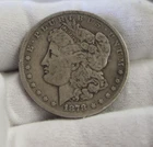 1878 CC US Morgan Silver Dollar $1 Key Date VG Scratches
