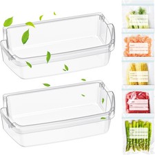 New 2PACK W10803530 Refrigerator Door Shelf Fors Fridge Door Bin WRT311FZDB01