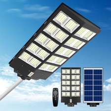 Commercial 8000W Solar Street Light Motion Sensor Security Outdoor Garden Lamp