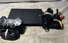 Sony PlayStation 2 Slim SCPH-70012 Champions of Norrath SSX Tricky 4 Game Lot