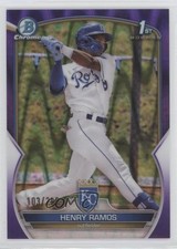 2023 Bowman Chrome Prospects Purple RayWave Refractor 103/250 Henry Ramos 0qc2