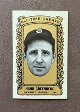 1963 Topps Bazooka - All-Time Greats Hank Greenberg #19 Silver