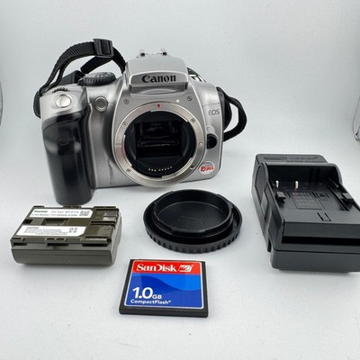 Canon EOS Digital Rebel DS6041 DSLR Camera Body 1GB CF Card Charger Lot WORKS