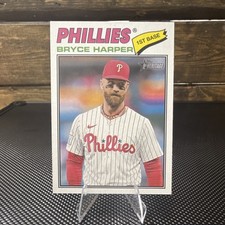 Topps Heritage 2024 Bryce Harper Base Set #72 Phillies MLB Baseball Card