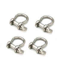JY-MARINE Stainless Steel Shackle 1/4 Inch Sailing Rigging inch, silver