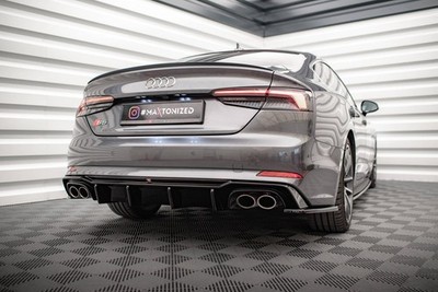 Maxton Design Diffusor Flaps passend für Audi S5 Coupe / Sportback F5 schwarz Ho