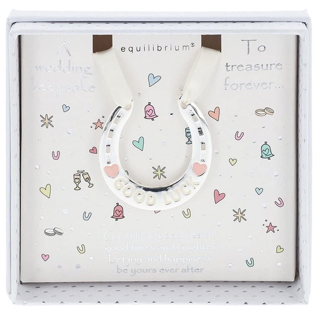 equilibrium Wedding Good Luck Horseshoe Keepsake Gift Boxed