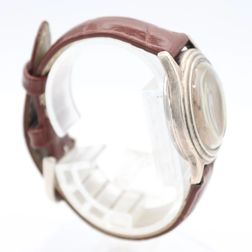 Vintage Pierce Copper Dial Men's Mechanical Wristwatch Swiss Sterling - Image 3 of 4