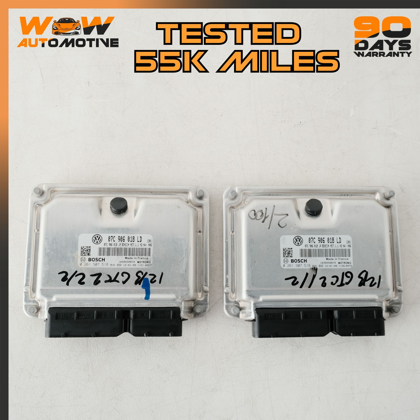 12-17 BENTLEY CONTINENTAL GTC ENGINE COMPUTER CONTROL MODULE ECU ECM SET OEM