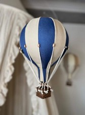 Hot Air Balloon Decorations for Baby Shower Birthday or Nursery Decor Navy Blue
