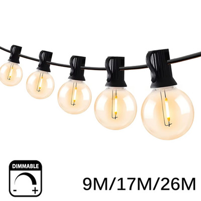 I LED G40 Outdoor Lichterkette Dimmbare Party Girlande Garten Terrasse Deko