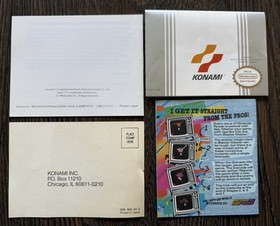 Super C 100% Complete in Box CIB w/Inserts! VG Shape! (Nintendo, NES 1990)🔥