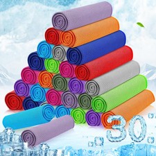 MENOLY 30 Packs Cooling Towels Bulk Gym 30 Pack, Multicolor