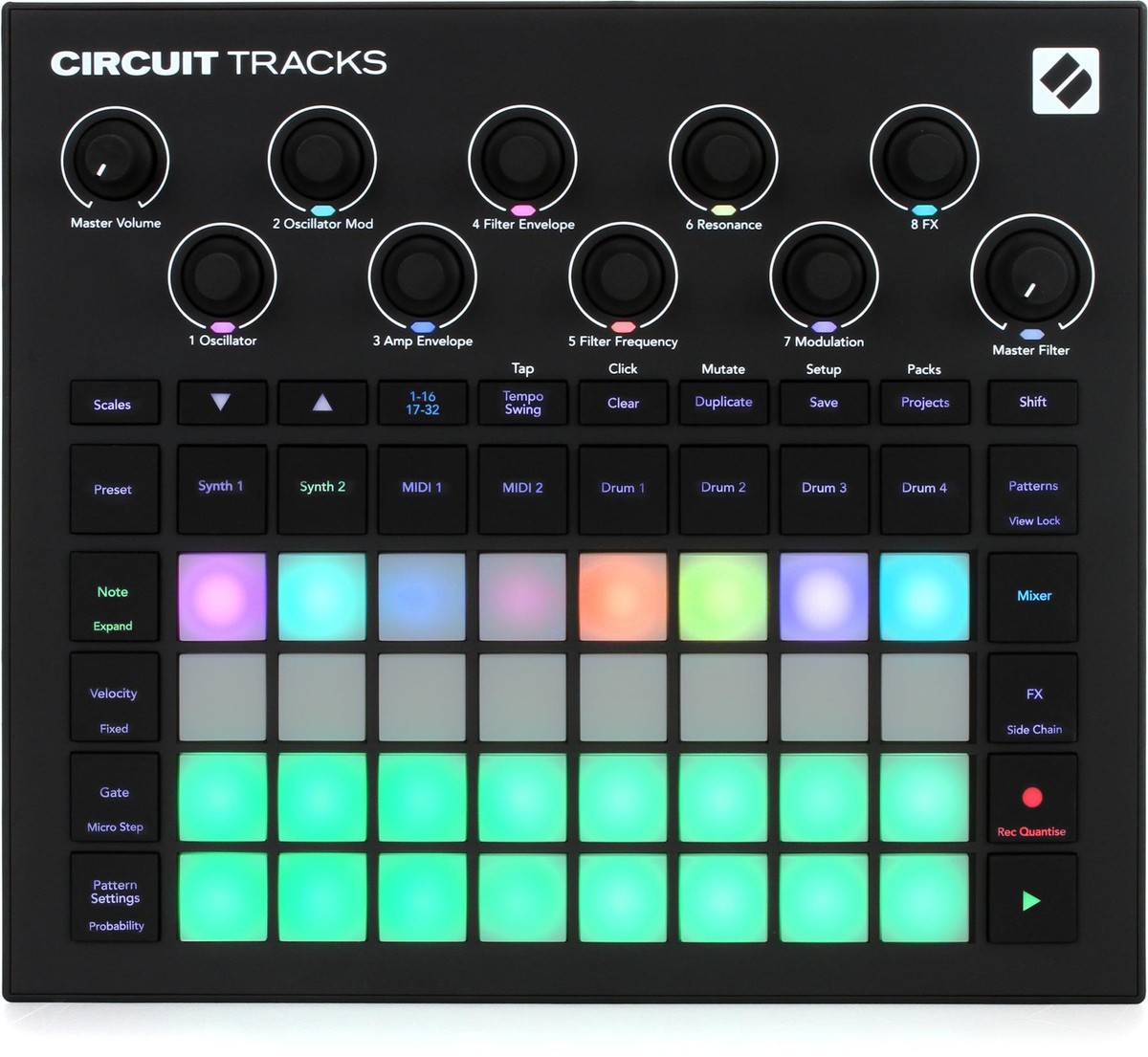 Novation Circuit Tracks 送料無料 Amazon.com: Novation Circuit Tracks: Groovebox sequencer