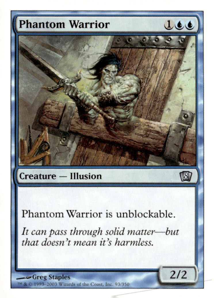 8th Edition #93 Phantom Warrior