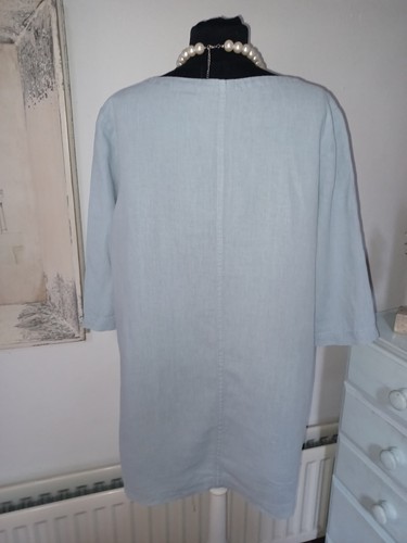 SEASALT Into Land 100% Linen Tunic - Light Blue - UK 14 - - Picture 11 of 11