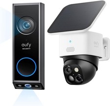 eufy Solar Wireless Security Camera SoloCam S340 Outdoor Cam Video Doorbell E340