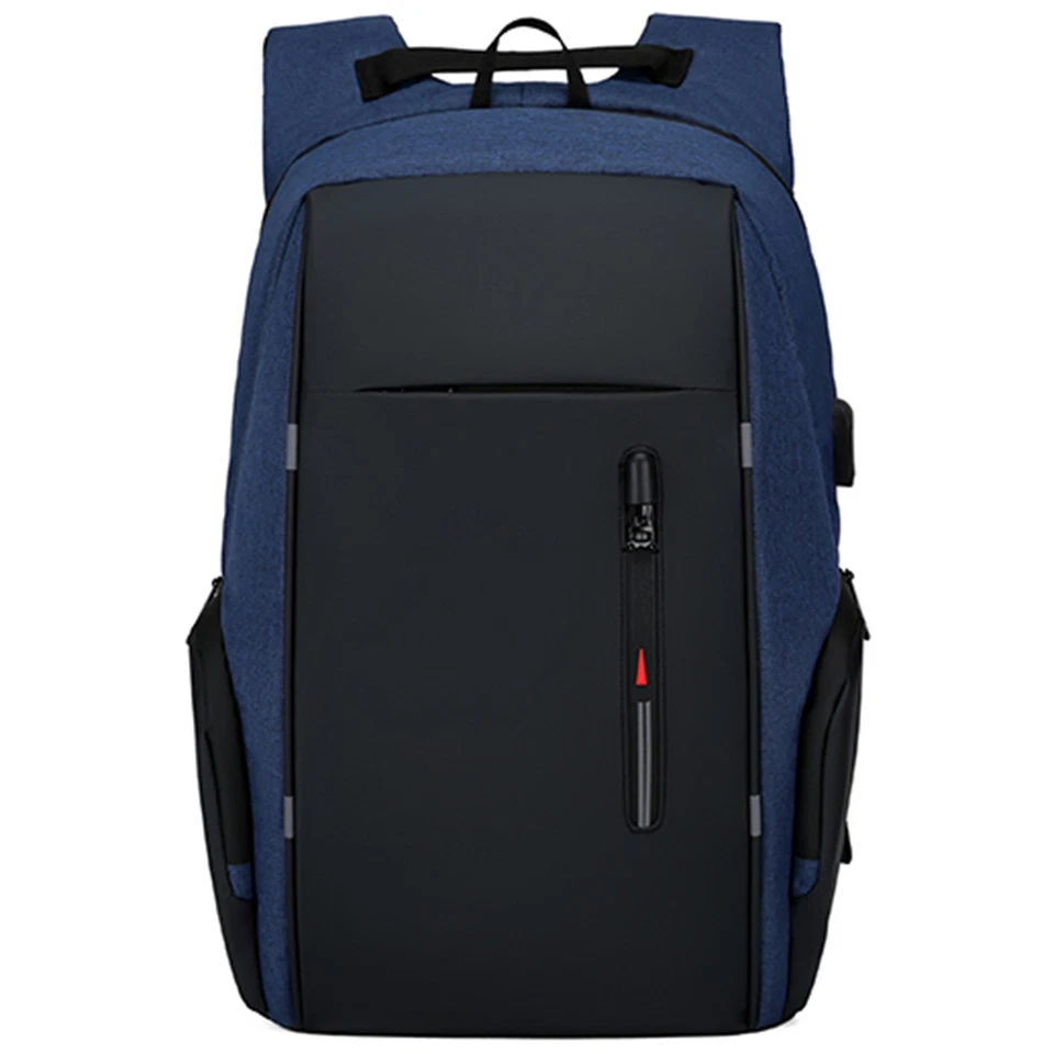 Blauer Laptop-Rucksack Für 17-Zoll-Laptops Mit USB-Anschluss Modischer E4M7 - Bild 3 von 4